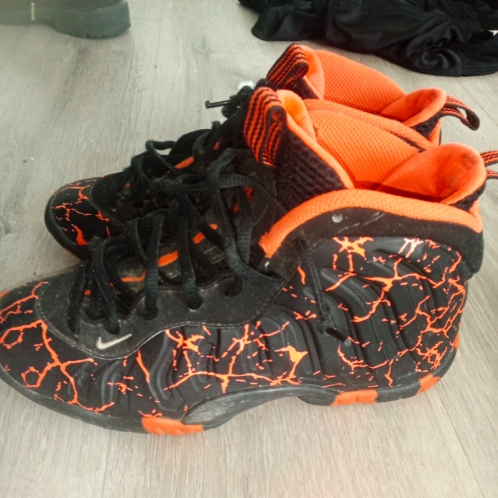 Nike Black and Orange Sneakers